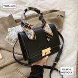  TÚI XÁCH ĐEN NÂU KÈM KHĂN - TX14 