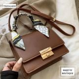  TÚI XÁCH ĐEN NÂU KÈM KHĂN - TX14 