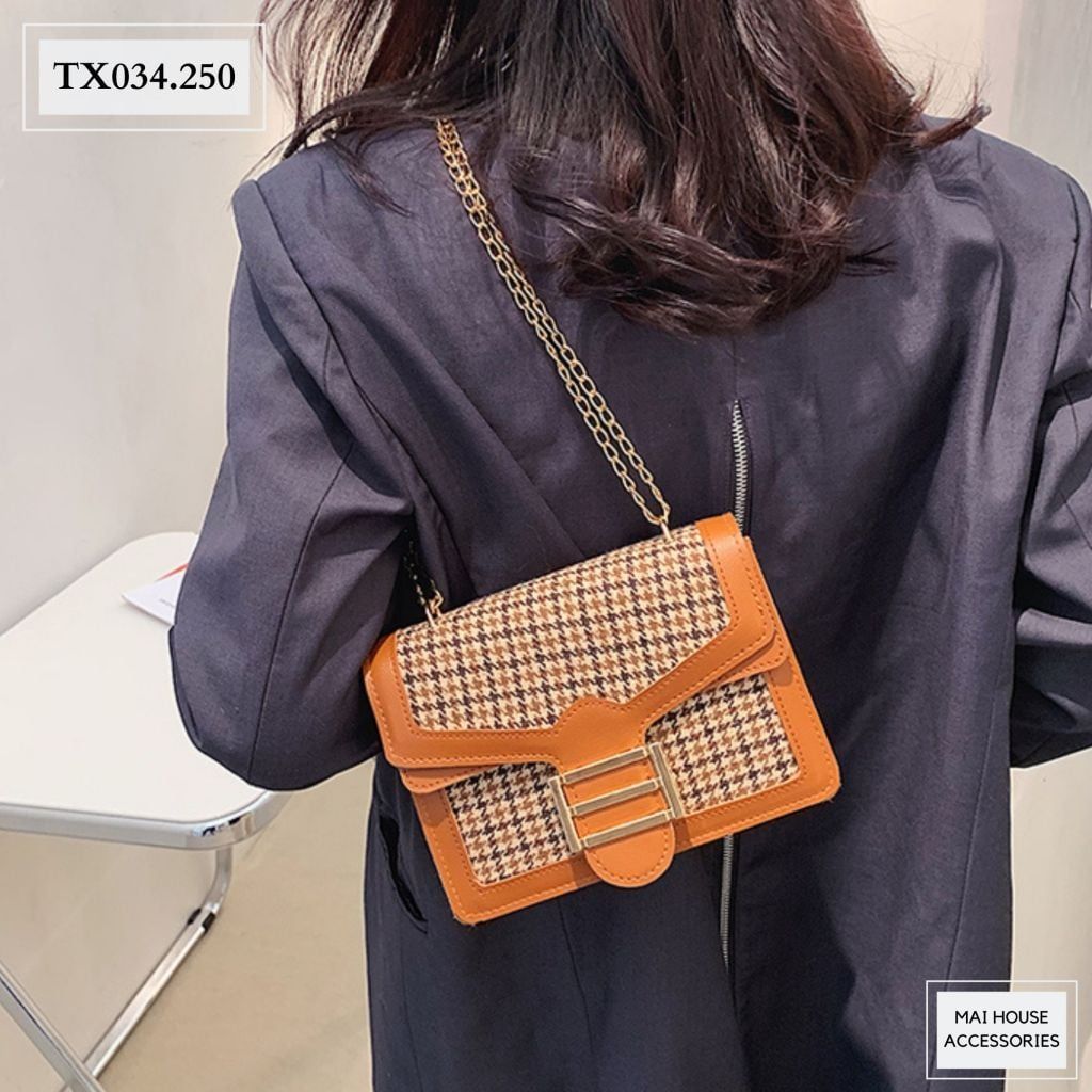  TÚI XÁCH HỌA TIẾT VIỀN MÀU TX34 