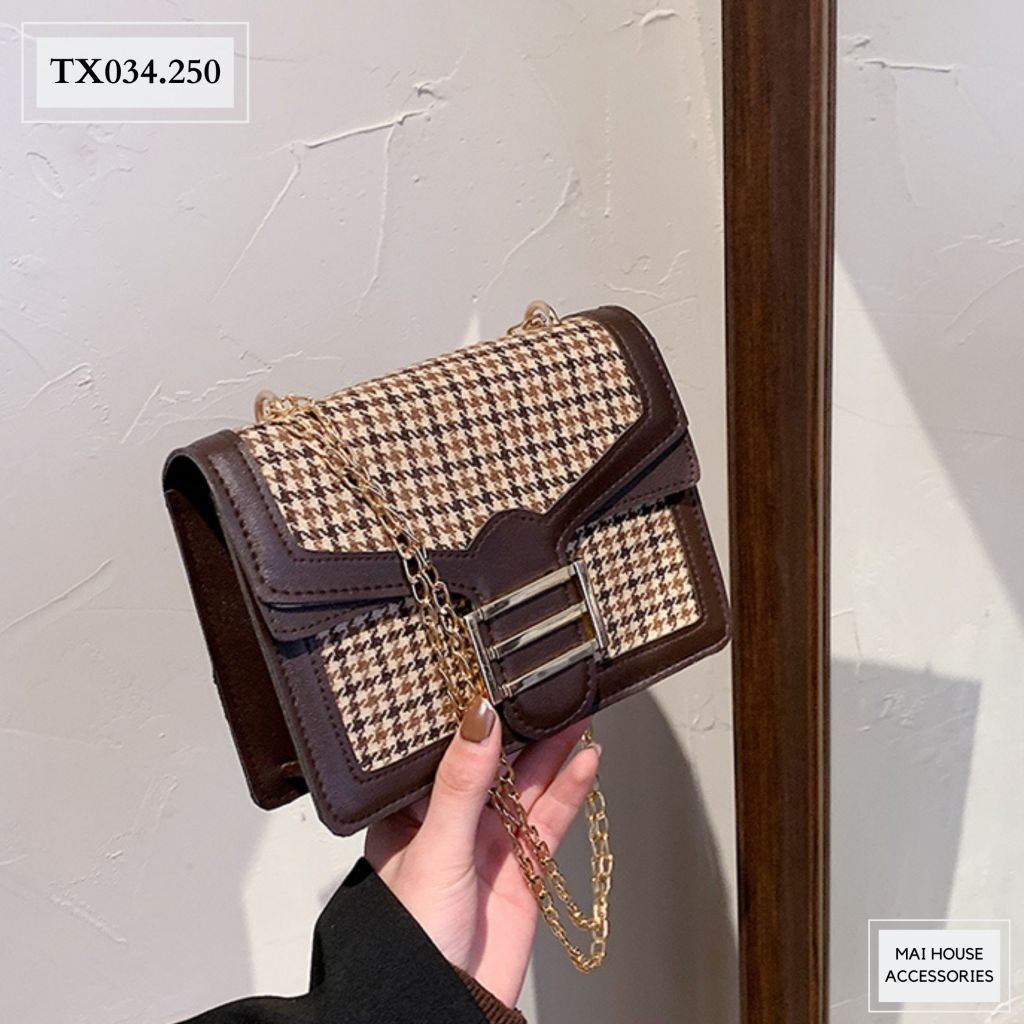  TÚI XÁCH HỌA TIẾT VIỀN MÀU TX34 