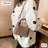  TÚI XÁCH CARO NÂU QUAI XOẮN KÈM VÍ TX54 