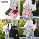  Balo thời trang chống thấm nước có đai sau cài tay kéo vali du lịch - TX128 