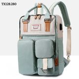  Balo thời trang chống thấm nước có đai sau cài tay kéo vali du lịch - TX128 