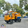 Máy trộn bê tông tự cấp liệu bồn ngang 18 bao 2 cầu động cơ 4 máy