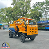 Máy trộn bê tông tự cấp liệu bồn ngang 18 bao 2 cầu động cơ 4 máy