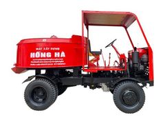 Xe trộn bê tông tự hành 12 bao 2 cầu Hồng Hà