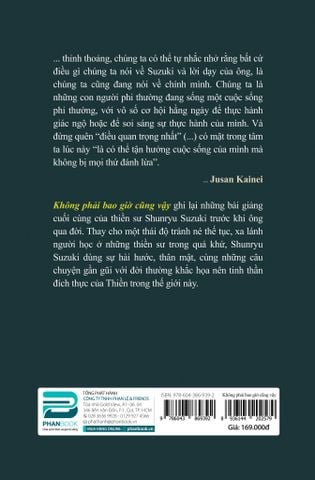 KHÔNG PHẢI BAO GIỜ CŨNG VẬY - SHUNRYU SUZUKI