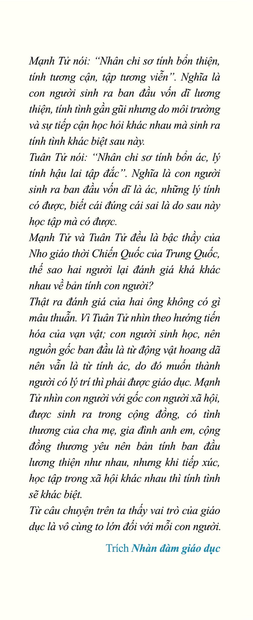 NHÀN ĐÀM GIÁO DỤC