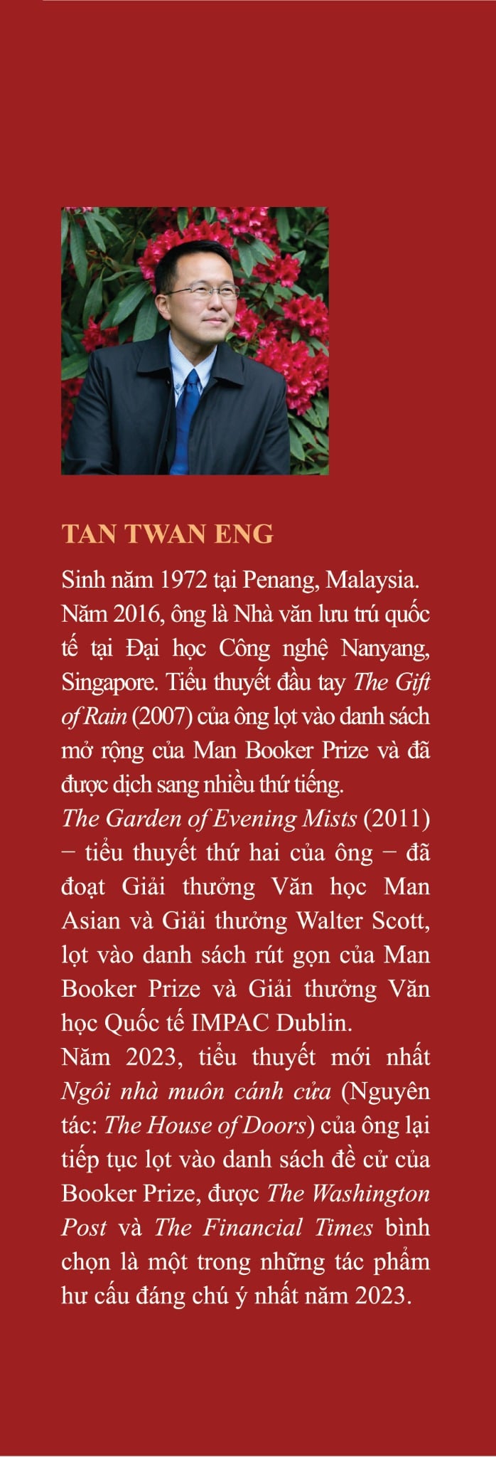 NGÔI NHÀ MUÔN CÁNH CỬA (TIỂU THUYẾT) - TAN TWAN ENG