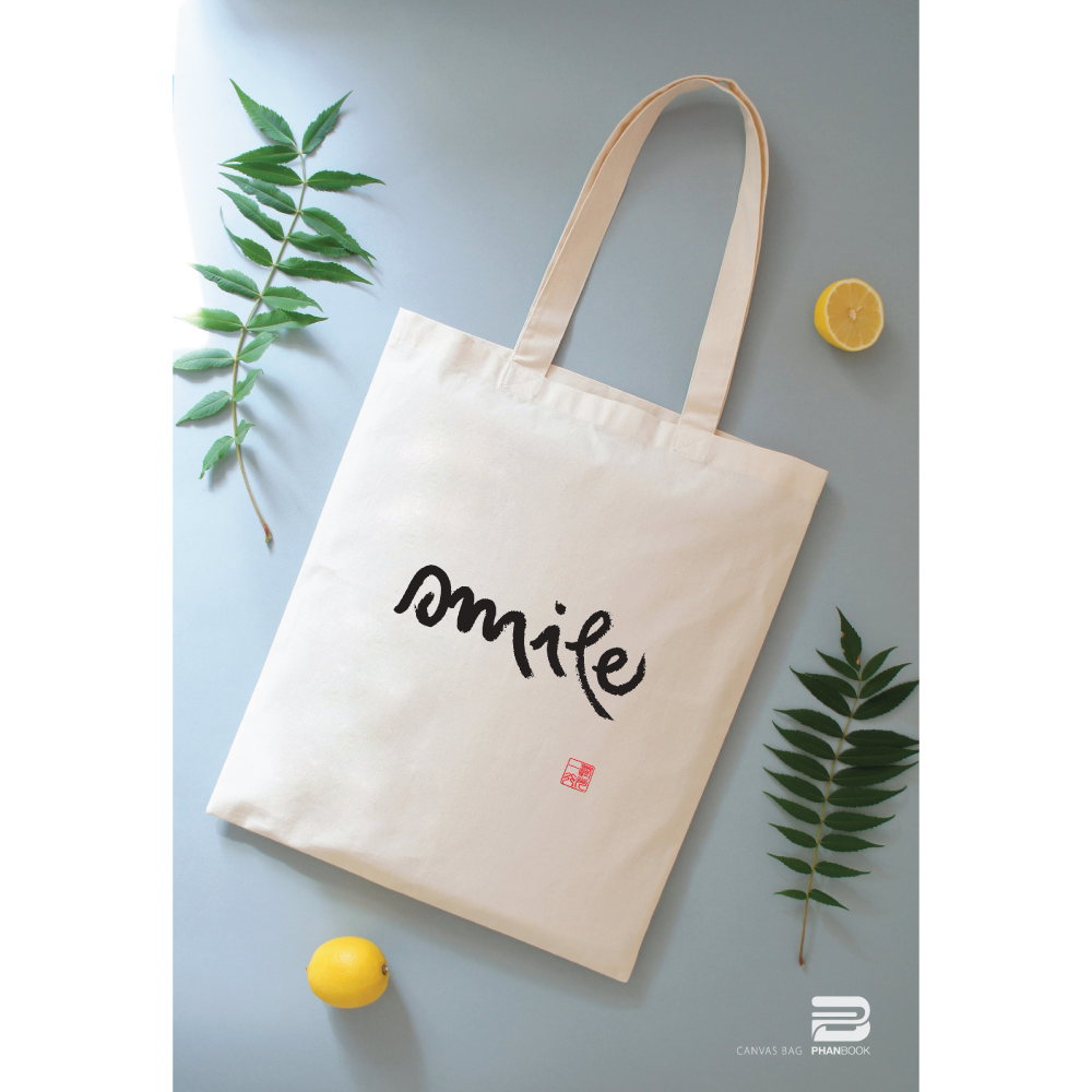TÚI VẢI CANVAS THƯ PHÁP - SMILE