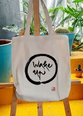 TÚI VẢI CANVAS THƯ PHÁP - WAKE UP