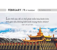 LỊCH BÀN QUÝ MÃO 2023 - YÊU THƯƠNG VÀ TỪ BI