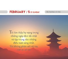 LỊCH BÀN QUÝ MÃO 2023 - YÊU THƯƠNG VÀ TỪ BI