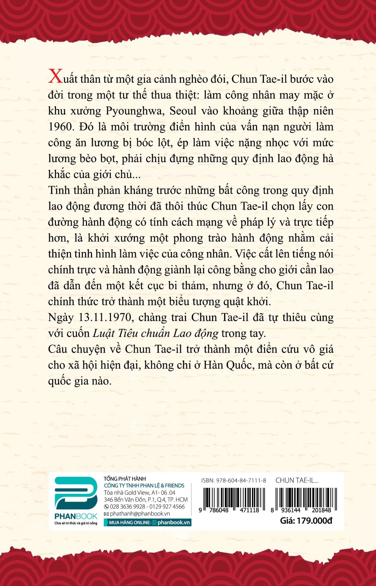 CHUN TAE-IL - NGỌN ĐUỐC SỐNG CHO GIAI CẤP CẦN LAO