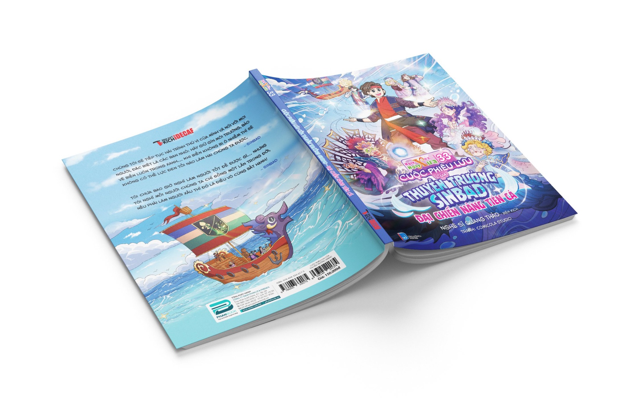 CUỘC PHIÊU LƯU CỦA THUYỀN TRƯỞNG SINBAD - ĐẠI CHIẾN NÀNG TIÊN CÁ (TRUYỆN TRANH MÀU)