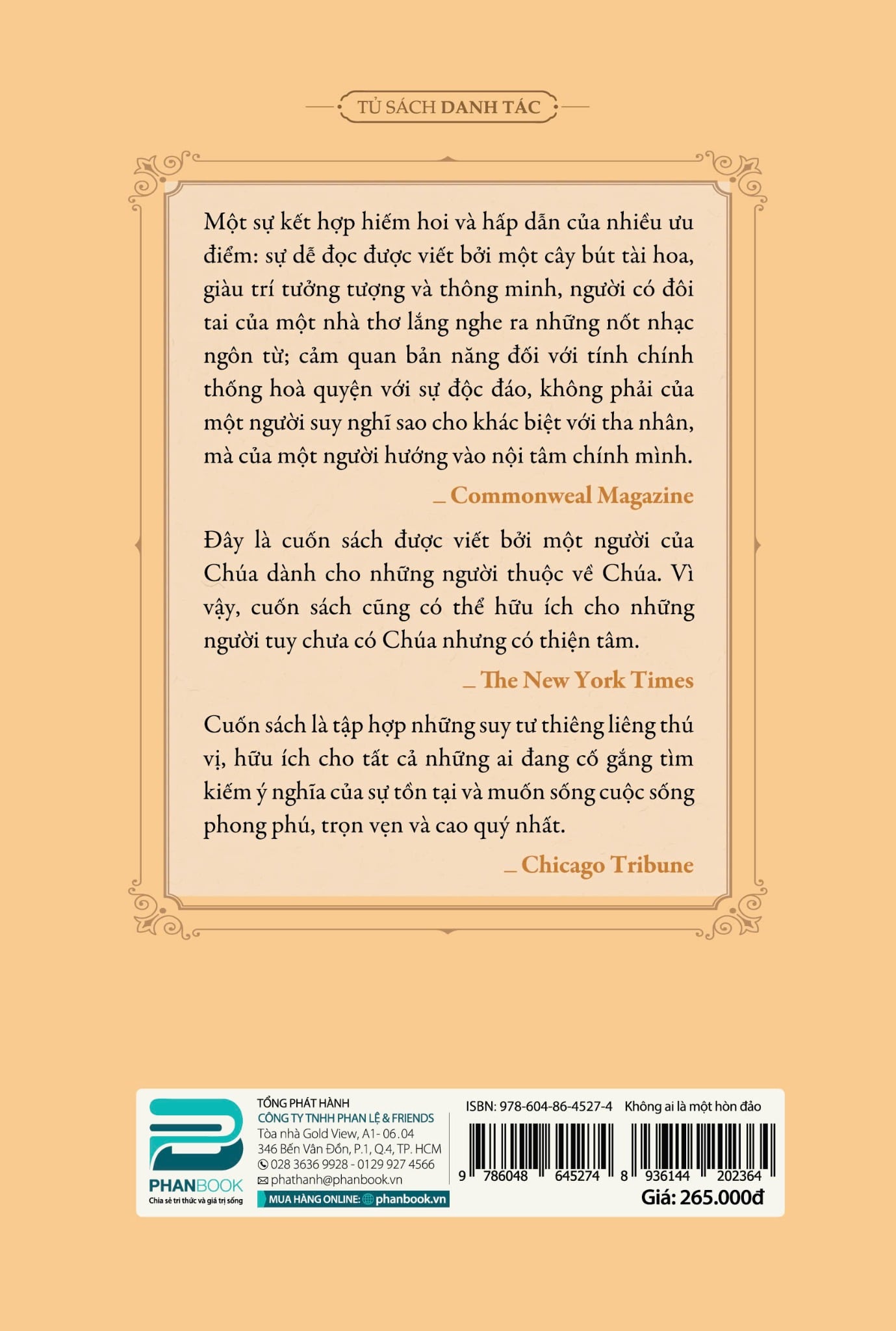 KHÔNG AI LÀ MỘT HÒN ĐẢO