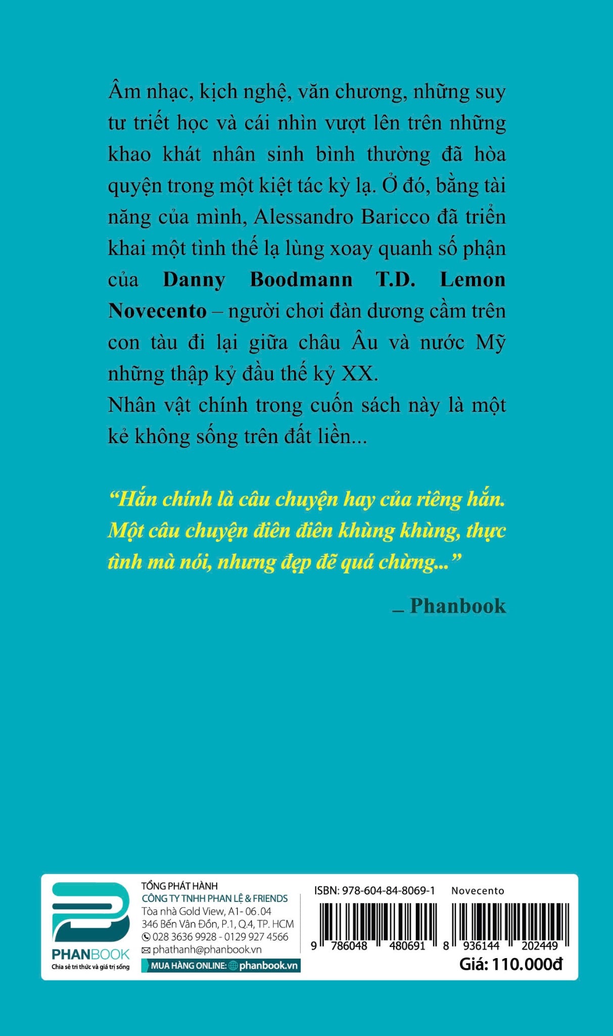NOVECENTO - NGHỆ SĨ DƯƠNG CẦM TRÊN ĐẠI DƯƠNG