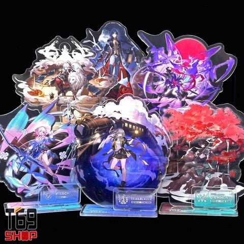 Tượng Standee mica game Honkai Star Rail - Base có bảng tên nhân vật