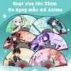 Quạt xếp cầm tay game Genshin Impact và nhiều mẫu Anime khác (Size lớn)