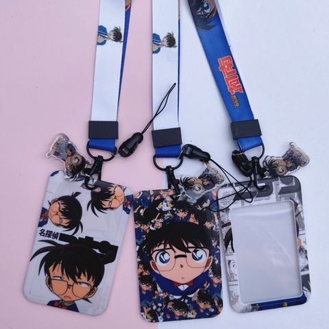 Dây đeo thẻ tên/móc khóa dây strap anime Detective Conan (Có kèm theo bảng tên)