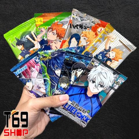 Pack nhân phẩm, gói thẻ nhân phẩm anime Blue Lock và Haikyuu