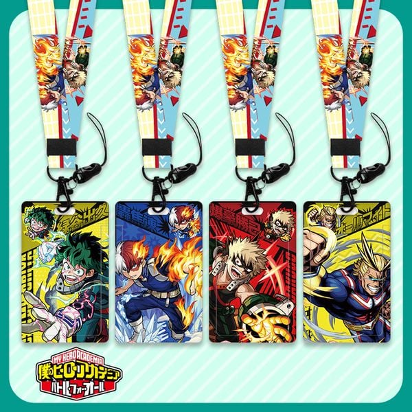 Dây đeo thẻ tên/móc khóa dây strap anime My Hero Academia (Có kèm theo bảng tên)