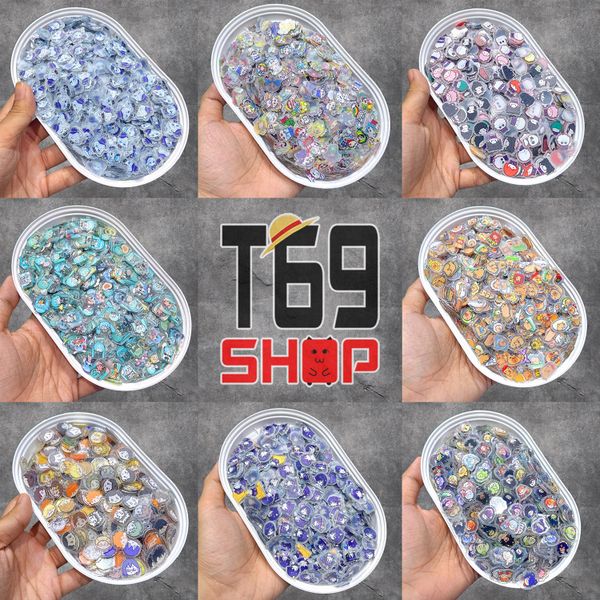 Combo Charm mica mini 2cm nhiều mẫu Anime, Game - Lắc ốp điện thoại trang trí