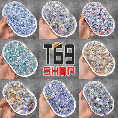 Charm mica mini 2cm nhiều mẫu Anime, Game - Lắc ốp điện thoại trang trí