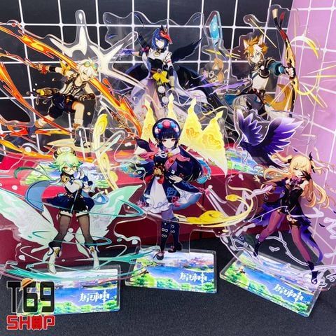 Tượng Standee mica game Genshin Impact - Mẫu 4 sao