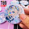 [Tặng bao bảo vệ] Huy hiệu game Genshin Impact có hiệu ứng lấp lánh (Size 5.8cm)