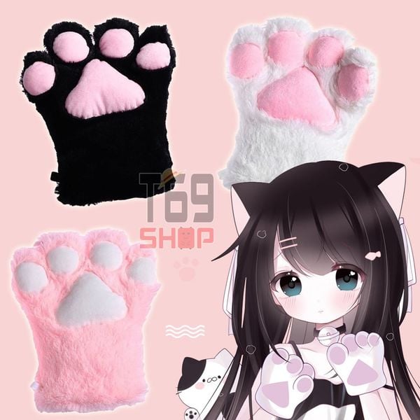 Bao tay mèo cosplay, găng tay hình bàn chân Mèo dễ thương (1 cái)