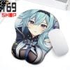 Lót chuột 3D silicon game Genshin Impact và nhiều mẫu Anime khác (Nhóm 2)