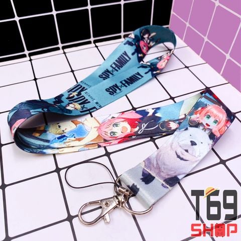 Dây đeo thẻ tên/móc khóa dây strap anime Spy x Family