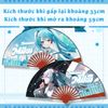 Quạt xếp cầm tay game Genshin Impact và nhiều mẫu Anime khác (Size lớn)