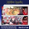 Vé laser anime Jujutsu Kaisen - Thẻ Bookmark dùng đánh dấu trang (Có hologram lấp lánh)