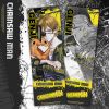 Vé laser anime Chainsaw Man - Thẻ Bookmark dùng đánh dấu trang (Có hologram lấp lánh)