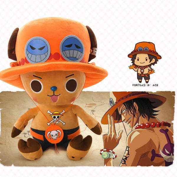 Gấu bông Chopper cosplay Ace - anime One Piece