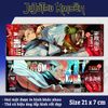 Vé laser anime Jujutsu Kaisen - Thẻ Bookmark dùng đánh dấu trang (Có hologram lấp lánh)