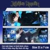 Vé laser anime Jujutsu Kaisen - Thẻ Bookmark dùng đánh dấu trang (Có hologram lấp lánh)