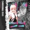 Vé laser anime Chainsaw Man - Thẻ Bookmark dùng đánh dấu trang (Có hologram lấp lánh)