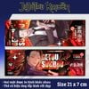 Vé laser anime Jujutsu Kaisen - Thẻ Bookmark dùng đánh dấu trang (Có hologram lấp lánh)