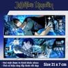 Vé laser anime Jujutsu Kaisen - Thẻ Bookmark dùng đánh dấu trang (Có hologram lấp lánh)