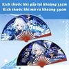 Quạt giấy lụa game Genshin Impact mẫu mới (Loại lớn)