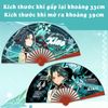 Quạt giấy lụa game Genshin Impact mẫu mới (Loại lớn)