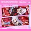 Vé laser game Honkai Impact 3 - Thẻ Bookmark dùng đánh dấu trang (Có hologram lấp lánh)