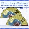Quạt xếp cầm tay game Genshin Impact và nhiều mẫu Anime khác (Size lớn)