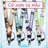 Dây đeo thẻ tên/móc khóa dây strap game Genshin Impact nhiều nhân vật