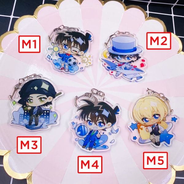 Móc khóa mica anime Detective Conan - Cute ver 2