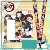 Dây đeo thẻ tên/móc khóa dây strap anime Kimetsu no Yaiba (Có kèm theo bảng tên)