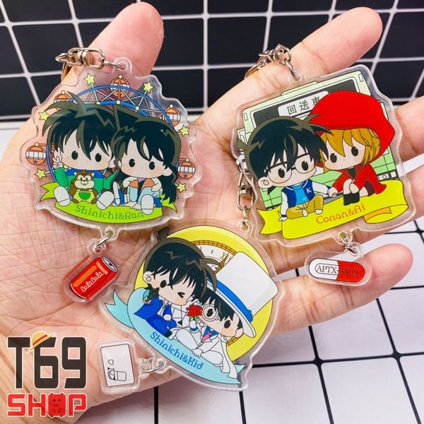 Móc khóa mica anime Detective Conan - Couple ver